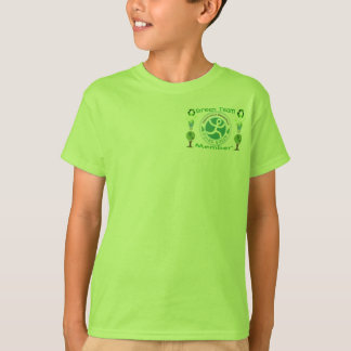 grünes Team-Shirt T-Shirt