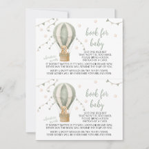 Grünes Teddy-Ballon-Abenteuerbuch für Baby-Party
