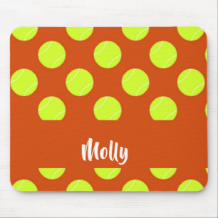Grünes Tennisball-Orange Mousepad