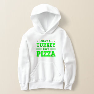 grünes thanksgiving rette truthahn pizza  hoodie