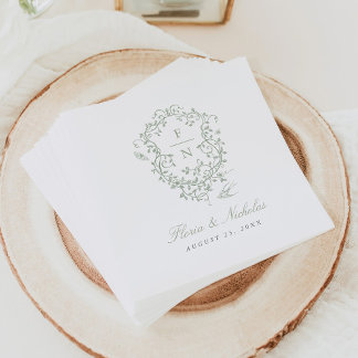 Grünes Toileis Hochzeitsbuch Napkins Chinoiserie C Serviette