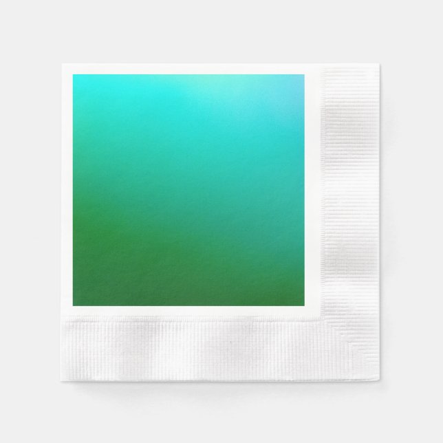 Grünes Traumpapier Napkin Serviette (Vorderseite)