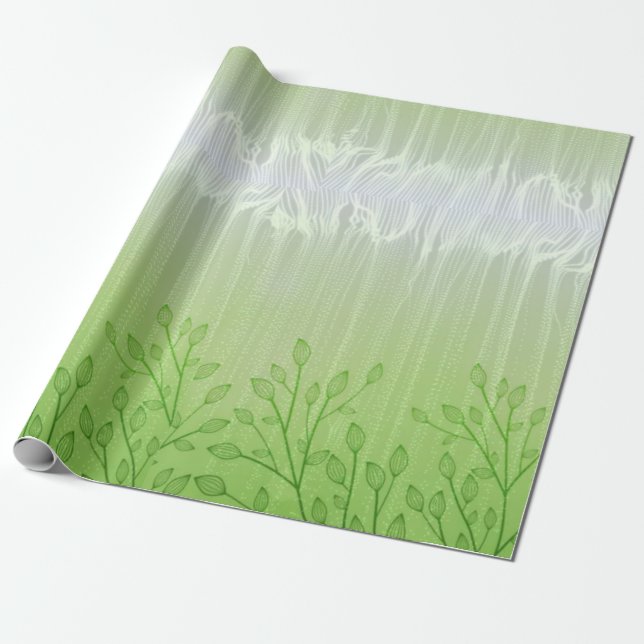 Grünes Traumwasser Geschenk Verpackungspapier Geschenkpapier (Ungerollt)