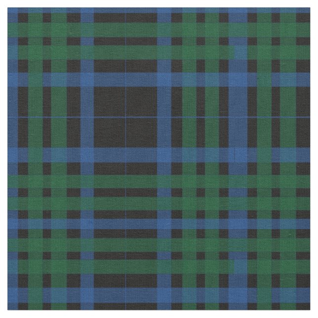 Grünes u. blaues kariertes Muster-Gewebe Stoff (Nahaufnahme)