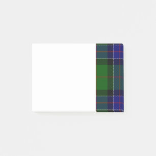 Grünes und Blaues Clan Sinclair Tartan Post-it Klebezettel