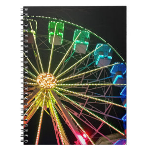 Grünes und blaues Riesenrad Notizblock