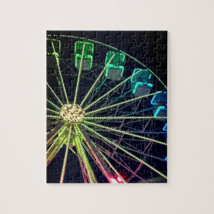 Grünes und blaues Riesenrad Puzzle