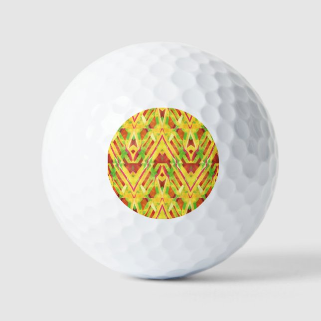Grünes und braunes Muster Golfball (Vorderseite)