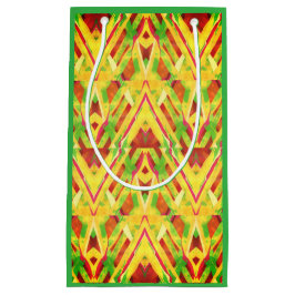 Grünes und braunes Muster Kleine Geschenktüte