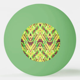 Grünes und braunes Muster Tischtennisball