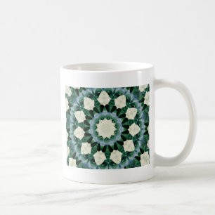 Grünes und Cerulean Blau-Mandala Sacramentos Tasse