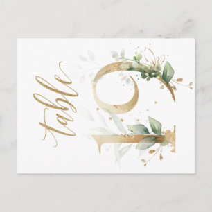 Grünes und goldenes Blattwerk, Tabelle 19, Tischnu Postkarte