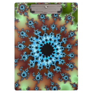Grünes und helles blaues Auge Klemmbrett