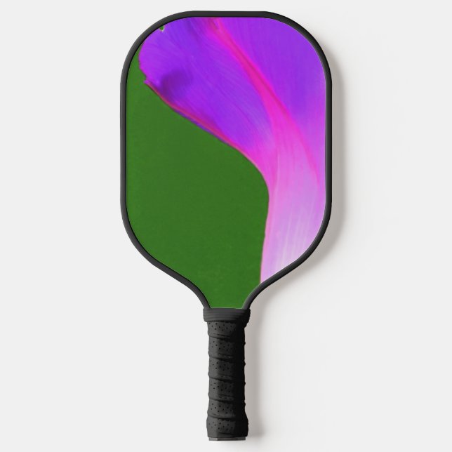 Grünes und Lila Design Pickleball Schläger (Vorderseite)