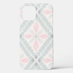 Grünes und rosa pastellfarbenes Diamantmuster Case-Mate iPhone Hülle