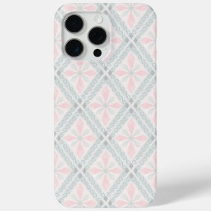 Grünes und rosa pastellfarbenes Diamantmuster Case-Mate iPhone Hülle