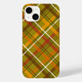 Grünes und rotes Karo-Print Schottisches Tartan  Case-Mate iPhone 14 Hülle