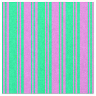 Grünes und violettes Muster/Streifenmuster Stoff