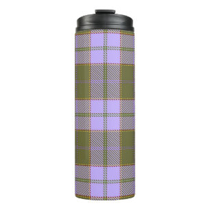 Grünes und violettes Tartan-Karo-Schottisch nahtlo Thermosbecher