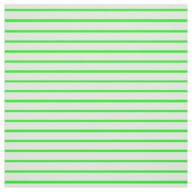 Grünes und weißes Streifen-Neongewebe Stoff (Muster)