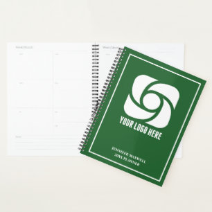 Grünes Unternehmenslogo Custom 2027 Firma Planer