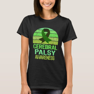 Grünes Vintage-Band für Cerebralparese-Bewusstsein T-Shirt