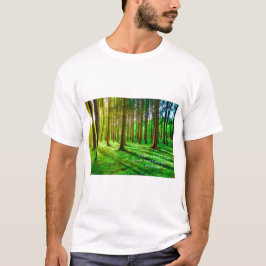 Grünes Wald Bild - Üppige Natur T-Shirt