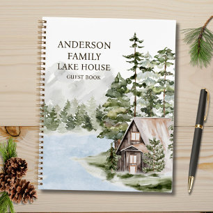 Grünes Wald Familienhaus am See Ferienhaus Gästebu Notizbuch