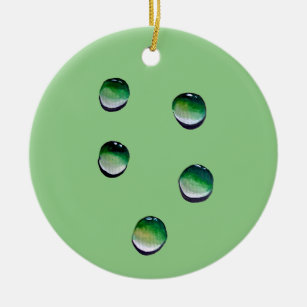 Grünes Wasser senkt die Wasserkunst Keramik Ornament