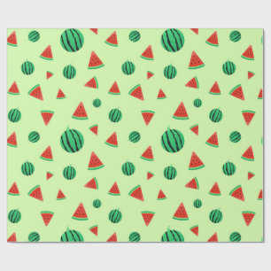 Grünes Watermelon Muster Geschenkpapier