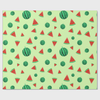 Grünes Watermelon Muster Geschenkpapier