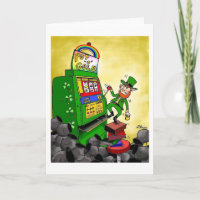 Grünes Weenii "das Glück der irischen" Gruß-Karte