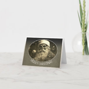 Grünes Weihnachten - Skelett-Weihnachtsmann 65609 Karte