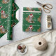 Grünes Weihnachtsboxer-Welpen-Packpapier Geschenkpapier (Crafts)