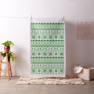 Grünes Weihnachtsgeschenk Stoff