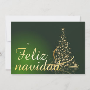 Grünes Weihnachtsmotiv mit Weihnachtsbaum.