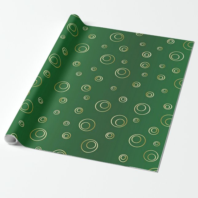 Grünes Weihnachtswackelpapier Geschenkpapier (Ungerollt)