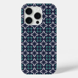 Grünes Weiß und Abstrakte Blüten der Marine Case-Mate iPhone Hülle