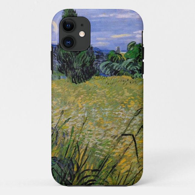 Grünes Weizenfeld mit Cypress von Van Gogh. Case-Mate iPhone Hülle (Rückseite)