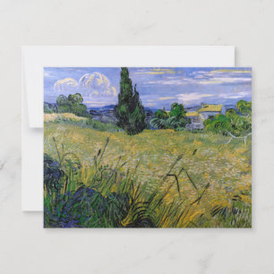 Grünes Weizenfeld mit Cypress von Vincent van Gogh