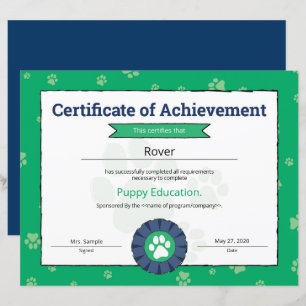 Grünes Welpenprogramm Pädiatrie Schule Pre Puppy