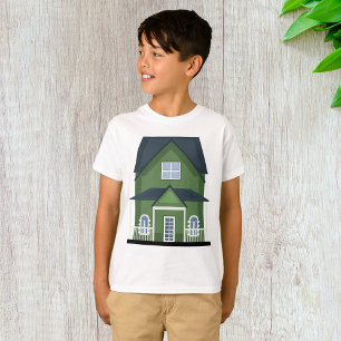 Grünes Wohnhaus T-Shirt