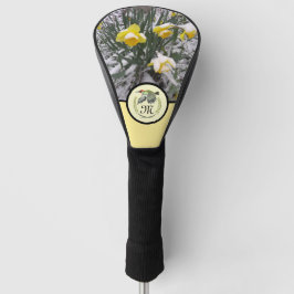 Grünes Woodpecker-Flying Monogram-Foto Golf Headcover