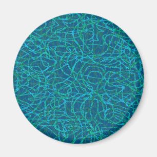 Grünes Zeilenmuster Magnet