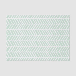 Grünes Zickzack Zwirnpapier Seidenpapier