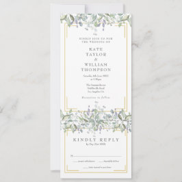 Grünflächen von Größe und Lilac Einladung