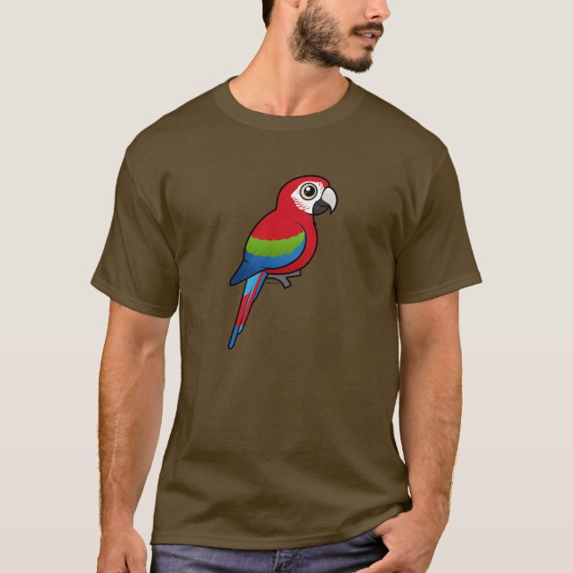 Grünflügeliger Macaw T-Shirt (Vorderseite)