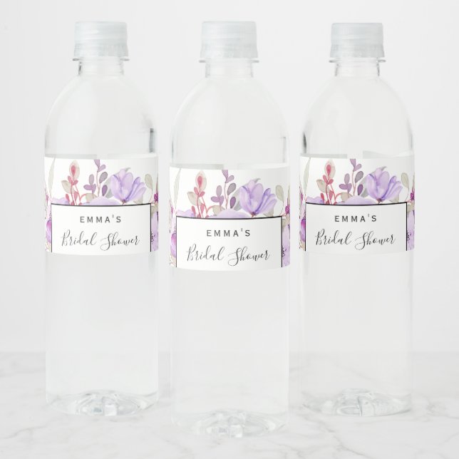 Grünfoliage Bridal Wasser Flasche Etikett (Flaschen)