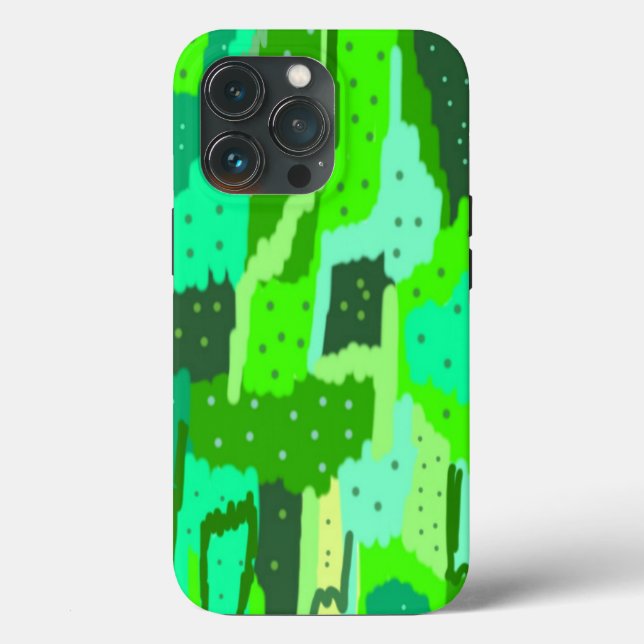 Grünfolien Abstrakt Case-Mate iPhone Hülle (Rückseite)
