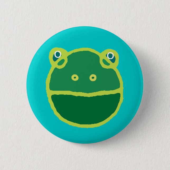 Grünfrosch Button (Vorderseite)